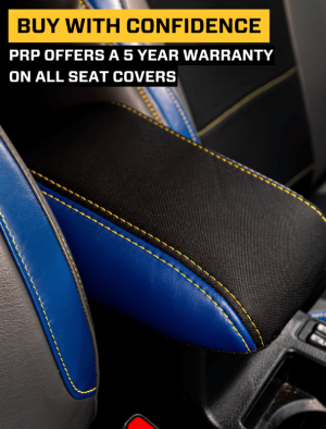 Subaru XV Crosstrek Console Cover - Center - PRP Seats - Black w/ Red Stitch - `13-`17